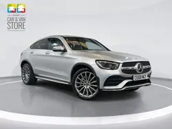 Silver Used 2019 Mercedes GLC300 AMG Line Premium Coupe | £28,399 (Fair price)