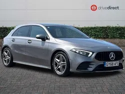 Grey Used 2018 Mercedes A200 AMG line Hatchback | £16,848 (Fair price)
