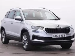 Brilliant silver metallic Used 2024 Skoda Karoq SE L SUV | £20,495 (Fair price)