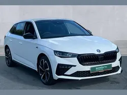 White Used 2025 Skoda Scala Monte Carlo Hatchback | £22,980 (Expensive)