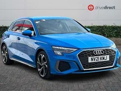 Blue Used 2021 Audi A3 Sportback S-Line Hatchback | £20,800 (Fair price)