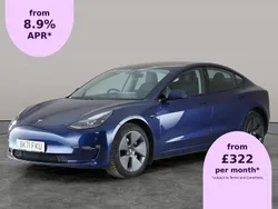 Blue Used 2021 Tesla Model 3 Long Range AWD Sedan | £20,189 (Fair price)