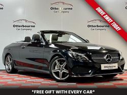 Black Used 2017 Mercedes C250 AMG line Cabriolet | £14,950 (Fair price)