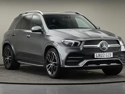 Selenite gray metallic finish Used 2022 Mercedes GLE400 AMG line SUV | £44,700 (Fair price)