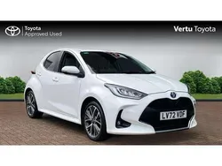 White Used 2022 Toyota Yaris Hybrid Hatchback | £19,503 (A bit pricey)