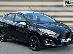 Black Used 2016 Ford Fiesta Zetec Hatchback | £6,598 (Fair price)