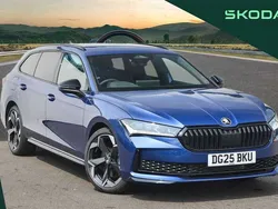 Blue New 2025 Skoda Superb SportLine Estate | £43,995