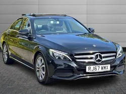 Obsidian black Used 2018 Mercedes C220 Premium Sedan | £15,250 (Good price)