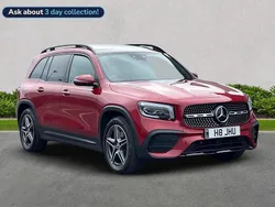 Red Used 2021 Mercedes GLB220 AMG line SUV | £29,499 (A bit pricey)