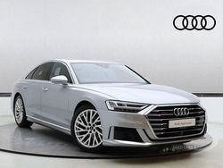 Silver Used 2021 Audi A8 S-Line Sedan | £34,990 (Fair price)