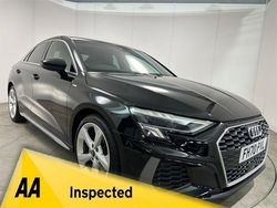 Black Used 2021 Audi A3 S-Line Sedan | £19,480 (Fair price)