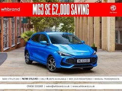 Choice available New 2025 MG MG3 SE Hatchback | £15,540 (Fair price)