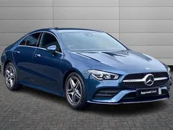 Denim blue Used 2021 Mercedes CLA180 AMG Line Premium Sedan | £23,395 (Fair price)