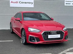 Progressive red metallic Used 2025 Audi A5 S-Line Coupe | £32,990 (Fair price)