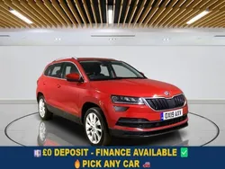 Red Used 2019 Skoda Karoq SE L SUV | £13,049 (Fair price)