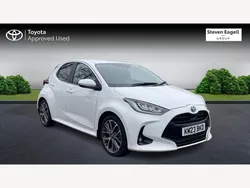 White Used 2023 Toyota Yaris Hybrid Hatchback | £20,079 (A bit pricey)