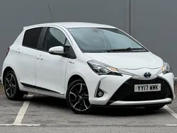 White Used 2017 Toyota Yaris Hybrid Design Hatchback | £9,295 (Fair price)