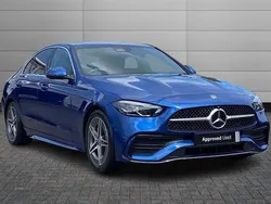 Blue Used 2024 Mercedes C200 AMG line Sedan | £31,990 (Fair price)