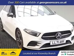 White Used 2021 Mercedes A200 AMG line Hatchback | £22,950 (Expensive)