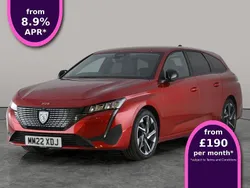 Red Used 2022 Peugeot 308 Active Premium Estate | £13,769 (Fair price)