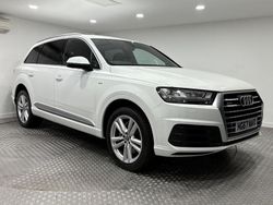 White Used 2018 Audi Q7 S-Line SUV | £20,495 (Fair price)