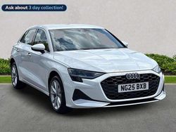 White Used 2025 Audi A3 e-tron Sport Hatchback | £28,638 (Fair price)