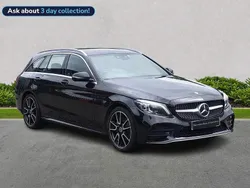 Black Used 2019 Mercedes C220 AMG Line Premium Estate | £14,795 (Fair price)