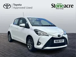 White Used 2018 Toyota Yaris Hatchback | £10,750 (Fair price)