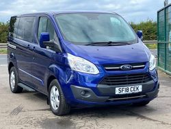 Blue Used 2018 Ford Tourneo Custom Titanium Van | £10,950