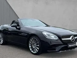 Obsidian black metallic Used 2018 Mercedes SLC300 AMG line Cabriolet | £23,280 (Expensive)