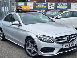 Silver Used 2014 Mercedes C250 AMG line Sedan | £7,495 (Fair price)
