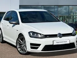 Pure white Used 2017 VW Golf VII R Hatchback | £20,195 (Expensive)