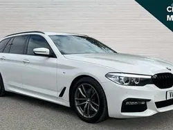 White Used 2018 BMW 520 M Sport Estate | £15,112 (Fair price)