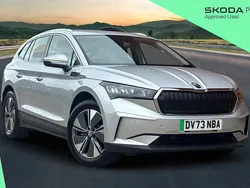Brilliant silver metallic Used 2023 Skoda Enyaq iV ecoSuite SUV | £24,500 (Fair price)