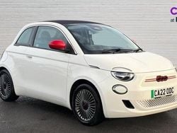 White Used 2022 Fiat 500e Red Cabriolet | £14,273 (Fair price)