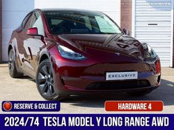 Red Used 2024 Tesla Model Y Long Range AWD SUV | £36,250 (Expensive)