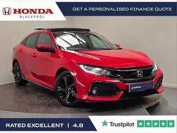 Red Used 2019 Honda Civic Sport Plus Hatchback | £17,495 (A bit pricey)