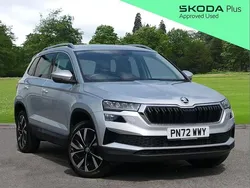 Brilliant silver metallic Used 2022 Skoda Karoq SE L SUV | £21,295 (Fair price)