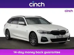 White Used 2022 BMW 330e M Sport Estate | £26,099 (Fair price)