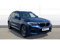 Blue Used 2021 BMW X3 M Sport SUV | £28,053 (Good price)