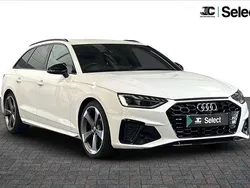 White Used 2021 Audi A4 Black Edition Estate | £23,300 (Fair price)