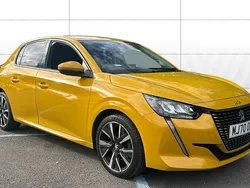 Yellow Used 2020 Peugeot 208 Allure Premium Hatchback | £12,298 (Fair price)