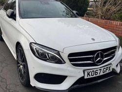 White Used 2018 Mercedes C220 AMG Line Premium Plus Sedan | £15,395 (Fair price)