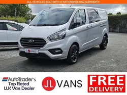 Silver Used 2022 Ford Transit Custom Limited Van | £20,450 (Expensive)
