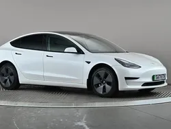 White Used 2021 Tesla Model 3 Standard Range Sedan | £19,498 (Fair price)