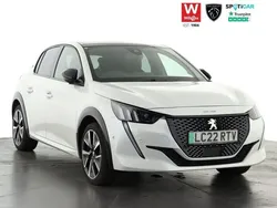 White Used 2022 Peugeot e-208 Premium Hatchback | £15,250 (Fair price)