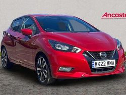 Red Used 2022 Nissan Micra Tekna Hatchback | £16,275 (A bit pricey)