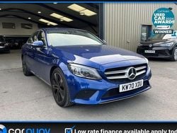 Blue Used 2020 Mercedes C200 Sedan | £16,795 (Good price)