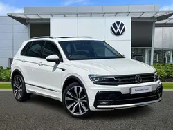 Pure white Used 2018 VW Tiguan R-line SUV | £22,443 (Fair price)