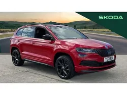 Red Used 2021 Skoda Karoq SportLine SUV | £17,709 (Good price)